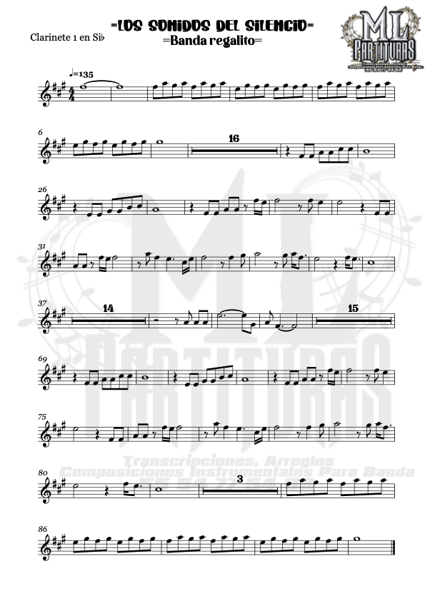 La imagen puede contener una previsualizacion de una partitura